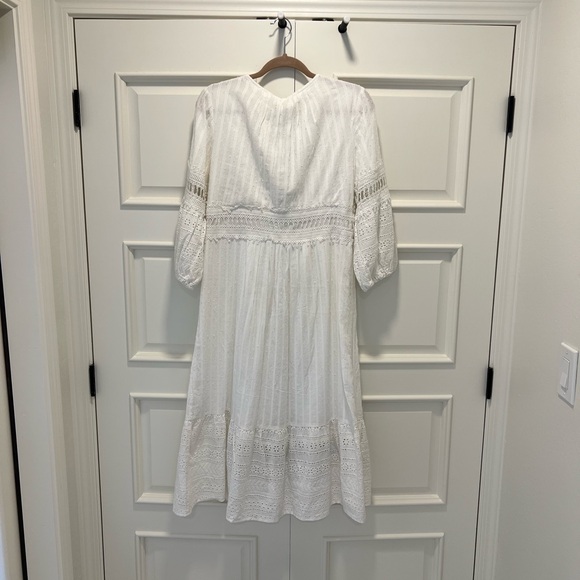 White Eyelet Midi Dress from Anthropologie - Picture 3 of 5